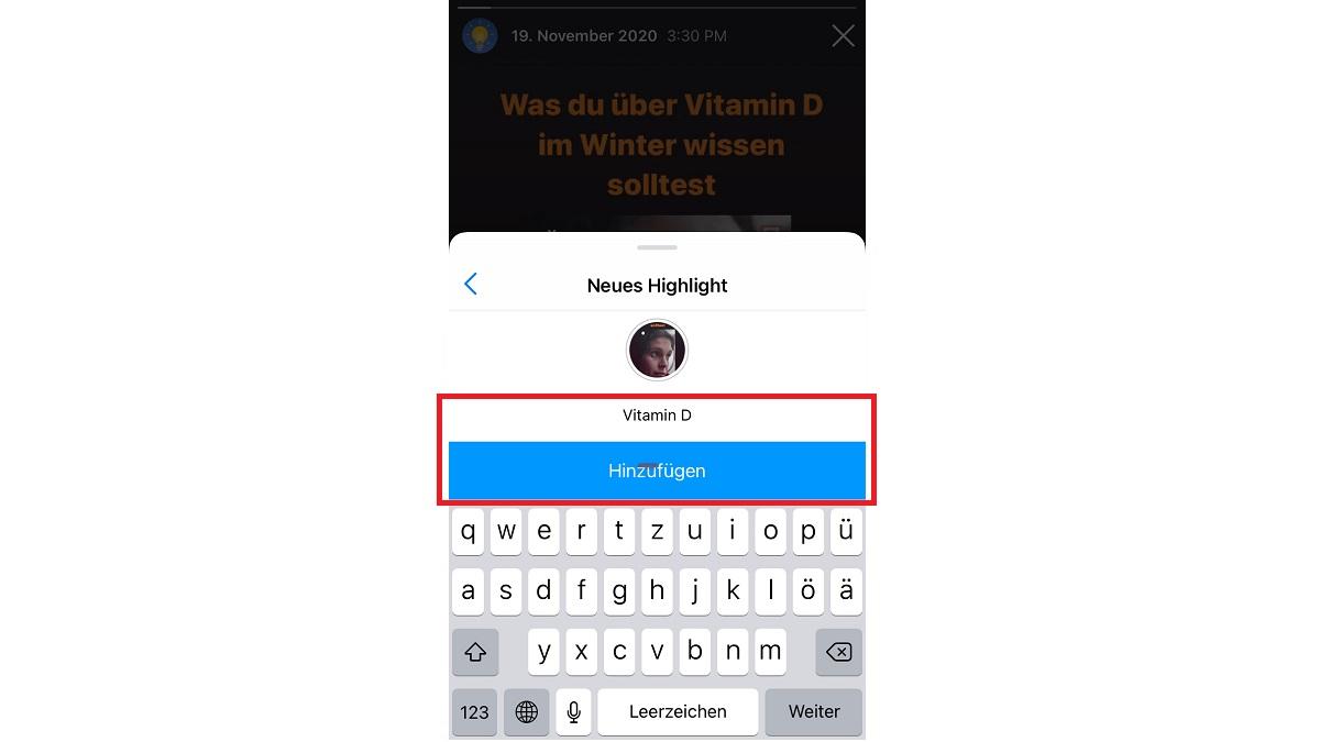 Instagram Story aus Archiv herunterladen So geht